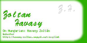 zoltan havasy business card